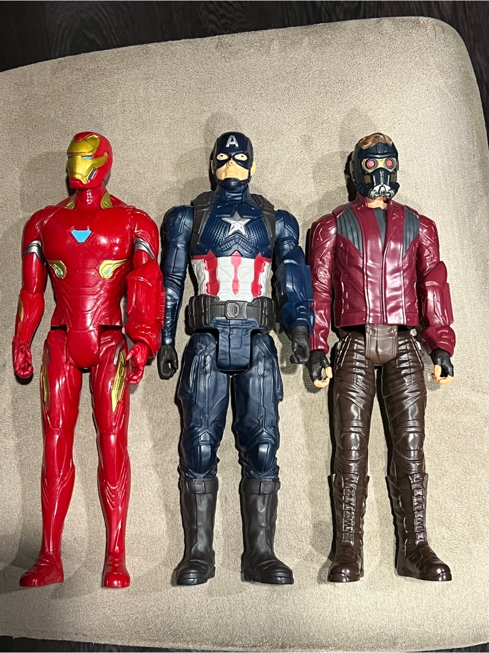Marvel Avengers 12” titans Action Figures - Iron Man, Captain America, Star-Lord